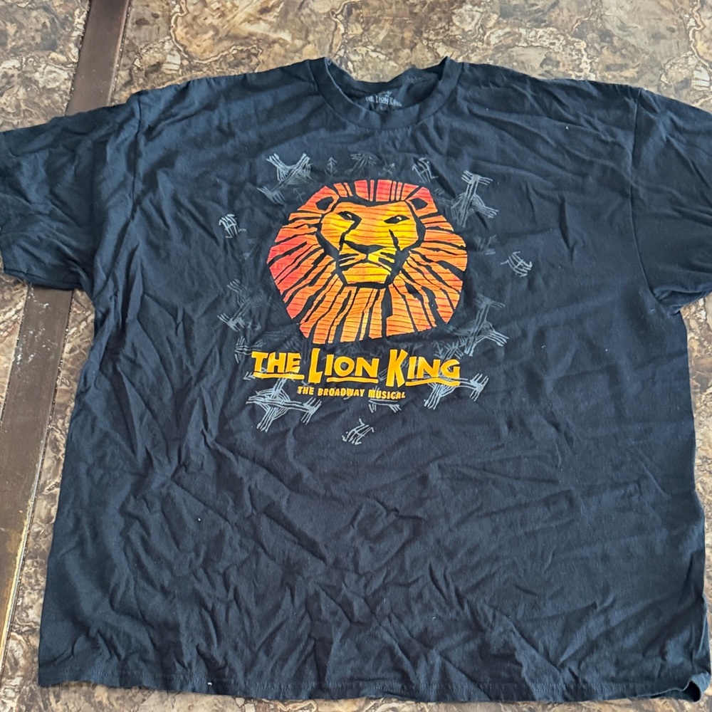 Disney Black The Lion King on Broadway Tee